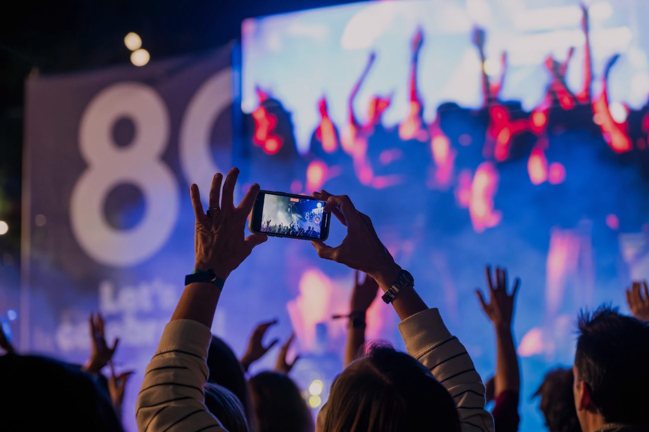 Concierto nocturno — evento Almirall 80